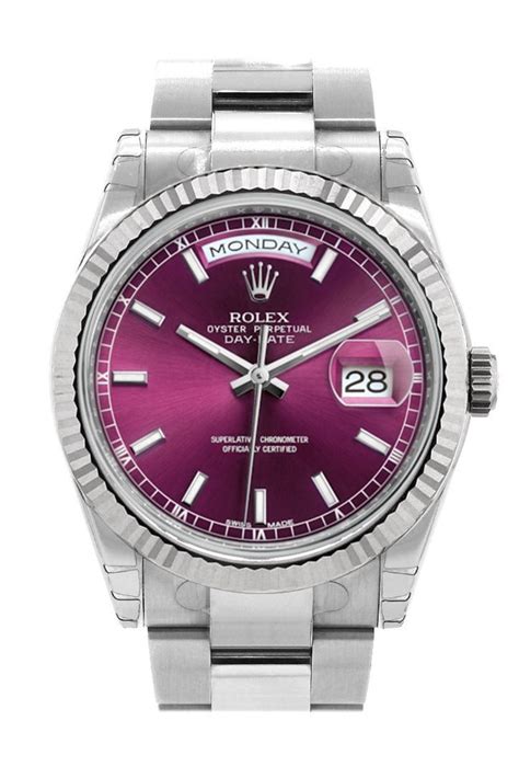 rolex cherry dial day date|rolex 118239 diamond.